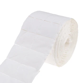 500Pcs/Roll Nohtov Tipke Obrišite Beli lak, Gel za odstranjevanje barve Robčki Nail Art Nasveti za Manikiranje Čiščenje Robčki Bombaž Gladko Blazine Papirja