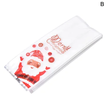 50pcs/veliko Santa Merry Christmas, Darilne Vrečke, Plastične Embalažne Vrečke Darila Za Božič Stranka Dekoracijo Candy Bag
