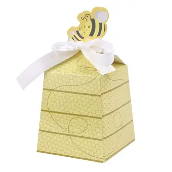 50pcs/Veliko Srčkan Baby Tuš Korist Risanka Honey Bee Papir bonboniera Ljubek Otroški Rojstni dan Dekor Newborn Baby Darila Decorat