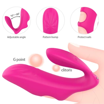 Daljinski Upravljalnik Prst Rokav Vibrator Za G Spot Klitoris Spodbujanje Ženskega Masturbator Sex Igrače Za Ženske, Lezbijke, Orgazem Odraslih Izdelki