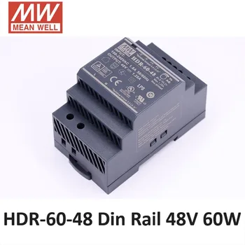 Izvirno POMENI TUDI HDR-60-48 48V 60 W 1,25 A meanwell korak obliko DIN Rail napajanje 86-264VAC vnos 48VDC napajanje CE, UL CB