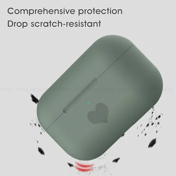 Mehko Silikonsko Ohišje za Apple Airpods pro Risanka Srce Kritje za AirPods pro Slušalke Ultra Tanek Zaščitnik Primeru za Airpods pro