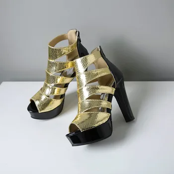 MEMUNIA 2020 vroče prodaje gladiator sandali ženske čevlje votlih iz zip poletni Nočni Klub, Čevlje z visokimi petami platformo sandali ženske