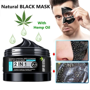 Minch Blackhead Odstranjevalec Črno Masko, Bambus, Oglje Konopljino Olje Za Nego Obraza, Blato Zdravljenje Aken Masko Obraza Olje Nadzor Nego Kože Blato