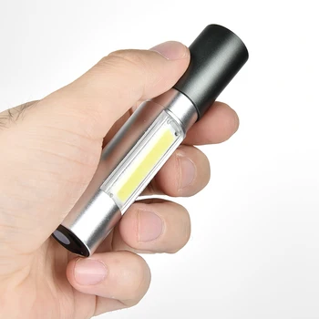 Mini LED Svetilka USB Polnilne Vodotesno Svetilko 3 Razsvetljavo Način Teleskopsko Nastavljiv Fokus Zoom Prenosna Nočna Lučka