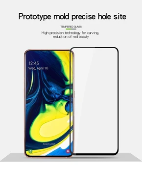 Mofi Kaljeno Steklo Film Za Samsung Galaxy A80 Ohranjevalnik 9H barve, zaščitna folija Za Samsung Galaxy A90 polno barvo, Kaljeno Steklo