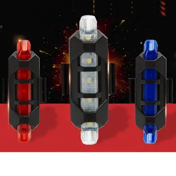 Nov Prenosni USB Polnilne Kolo Kolo Rep Zadaj Varnost opozorilna Lučka Luč Svetilke Super Svetla Dropshiping