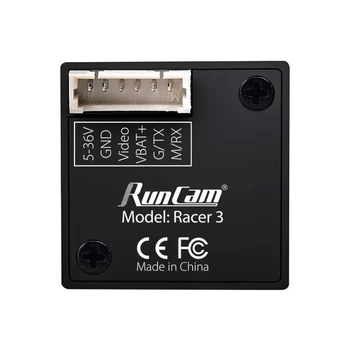 Nov slog RunCam Racer 3 Mini FPV Kamero CMOS 1000TVL Super WDR 6ms Zakasnitve 1,8 mm/2.1 mm za FPV Dirke Brnenje RC Letalo