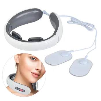 Nove Pametne Električni Vratu Massager USB Impulz Materničnega vratu Vleko Terapija Masaža Stimulator Zdravstveno Nego, Lajšanje Bolečin, Sprostitev