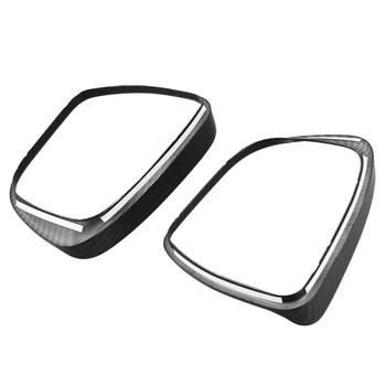 NOVO-ABS Ogljikovih Vlaken Avto Rearview Mirror Zajema Dež Obrvi Kritje Trim Okvir za Nissan Qashqai J11 2016-2019