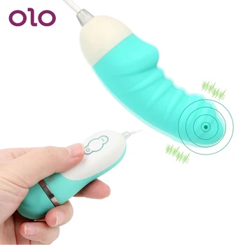 OLO z vibriranjem Jajca Klitoris Stimulator Daljinski upravljalnik Dildo, Vibrator 10 Hitrosti Ženska Masturbacija Sex Igrače Za Ženske