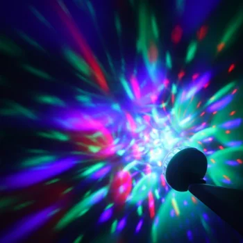 USB Pisane Lasersko Svetlobo Obračanje Glasovni Nadzor + samovozni Disco Sferične Fazi Učinek Dekorativni DJ Luči Novih CZ
