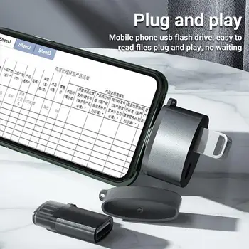 USB3.0 OTG Bliskovni Pogon za iPhone12 /iPad, Združljivo S Kamero Tipkovnica Mikrofon U Disk Zvočne Kartice Klavir Tipkovnico