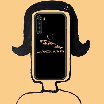Vrata avtomobila jaguarss primeru Telefon Za Xiaomi Redmi Opomba 7 7A 8 8T 9 9A 9, 10 K30 Pro 3D Ultra black nazaj mehko coque tpu kritje luksuznih