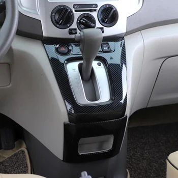 Za Nissan NV200 Evalia Ogljikovih Vlaken Barva, ABS Notranje zadeve Prestavna Polje Plošča Prekrivni Pokrov Trim Notranje zadeve nadzorno ploščo Pribor