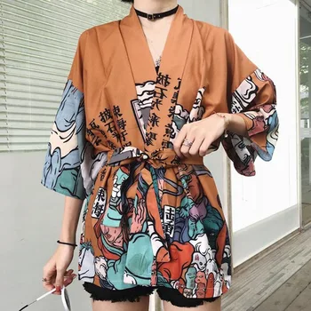 Ženske&človek Svoboden Kimomo Japonski Jopico Azijskih Kratek Haljo Kimono Japones Haori Tradicionalni Kitajski Majica Kimono Yukata