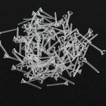 100 kozarcev/paket DIY Obrti Lutke Figur Mini Doma Mini Needlework Pribor iz Plastičnih Okraski Imetnik Omejeno Iglo