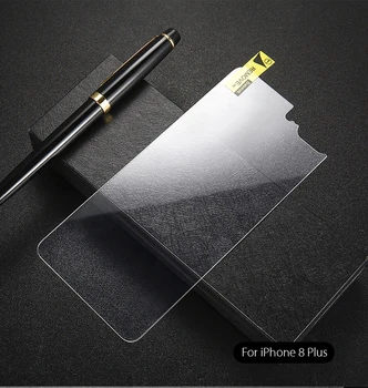100 kozarcev Varnostno Kaljeno Steklo Screen Protector 9H Trdoto 2.5 D Za iPhone 11 Max Pro XS XR X 8 7 6 6S Plus Film S Črno Paket