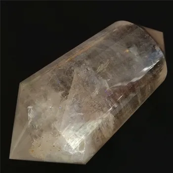128sides 140mm Nove vrhunske kakovosti AAAAA+ zdravljenja kvarčni kristali kamni in minerali, vklesan čakro jasno, kremen dvojne točke palico