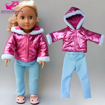 18 Inch Ameriški Generacije Lutka Punca Obleke, kopalke 43 cm Lutke Otroka Zimski Plašč Otrok Igra Igrače Darilo