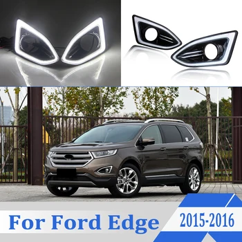 2pcs Za Ford Edge leta ali 2016 6000K Bele Svetlobe LED za Dnevno Vožnjo, ki Teče Luči DRL Avto Meglo Lučka