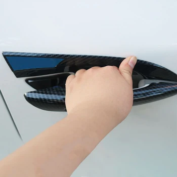 ABS Chrome Vrata Avtomobila Ročaj Zaščitne Prevleke Trim Vrata Skledo Kritje Nalepke Za Mazda 3 Axela 2019 2020 Dodatki Avto-Styling