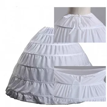 Bela Poročna Petticoat Plus Velikost Žogo Obleke Poročno Obleko Pribor Underskirt