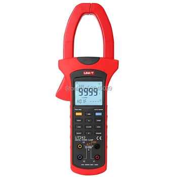 ENOTA UT243 Vpet Harmonics Moči Meter, 1000A True RMS Ampermeter Harmonics Analiza Faznega Zaporedja Odkrivanje USB Prenos Podatkov