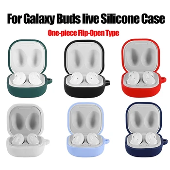 Flip-Odprite Dustproof Zaščitni Pokrov Silikonsko Ohišje za galaxy-Brsti živo Slušalke