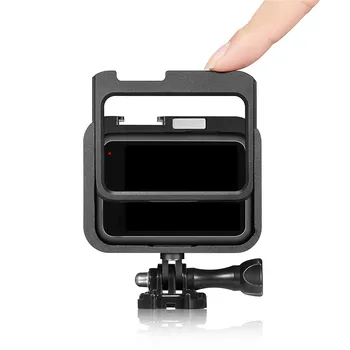 Kovinske Zaščitne Meji Okvir za GoPro Hero 9 Črno delovanje Fotoaparata Ohišje Ohišje Z Dvojno Clod Čevelj Gori Fill Light Mic