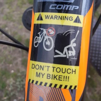 Ne dotikaj se Moje Kolo Nalepke motorno kolo, MTB Gorsko Kolesarstvo Nepremočljiva Reflektivni Odbijača Nalepke, Kolesarske Opreme,