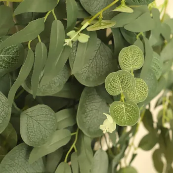 Nove Umetne Zeleno Listje Ustvarjalne Umetne Dekorativne Rastline Plastični Cvet Vejice Steno Material, Oprema Doma Dekor