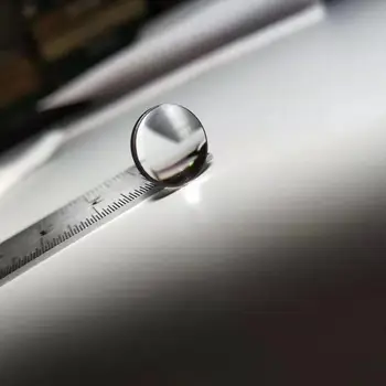 Optično steklo objektiva konveksno lečo premera 12 mm goriščna razdalja 11.6 mm fizikalne optike preizkusa