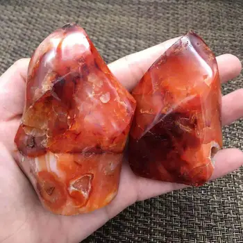 Rdeča Agate baklo naravni kamni in minerali, kristali gemstone reiki healing home dekoracijo