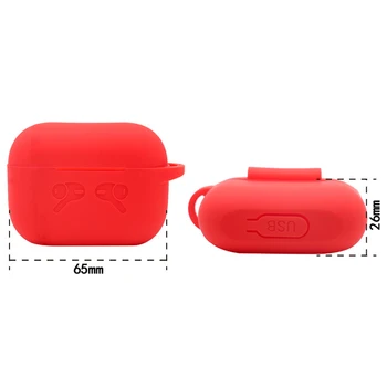 Silikonski Shake-dokazilo Bluetooth Slušalke Zaščitna Primeru Polje za AirPods Pro