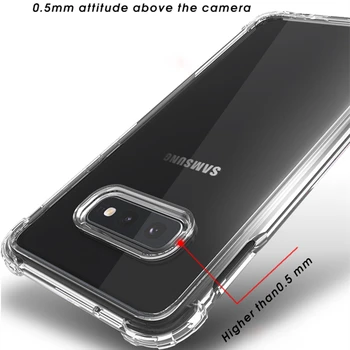 Za Samsung Galaxy S10 Primeru IPAKY S10e Nazaj TPU Odbijača Hibridni Pregleden Shockproof zračna Blazina Ohišje za Samsung S10 Primeru