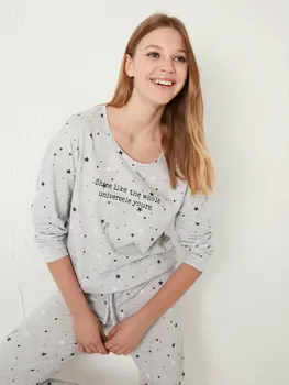 Ženske Pižame Set Home Obleko Risanka Natisnjeni Mehke Bombaž Visoke Kakovosti Pižame Dnu Dekleta Stilsko Dame
